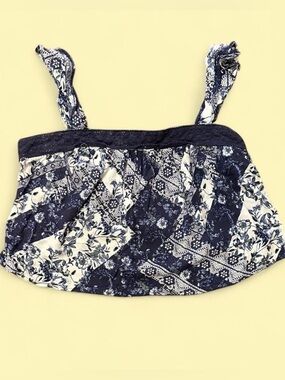 Bwear Blue and White Floral Blouse